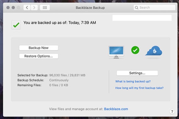 select files on mac for backup on carbonite personal